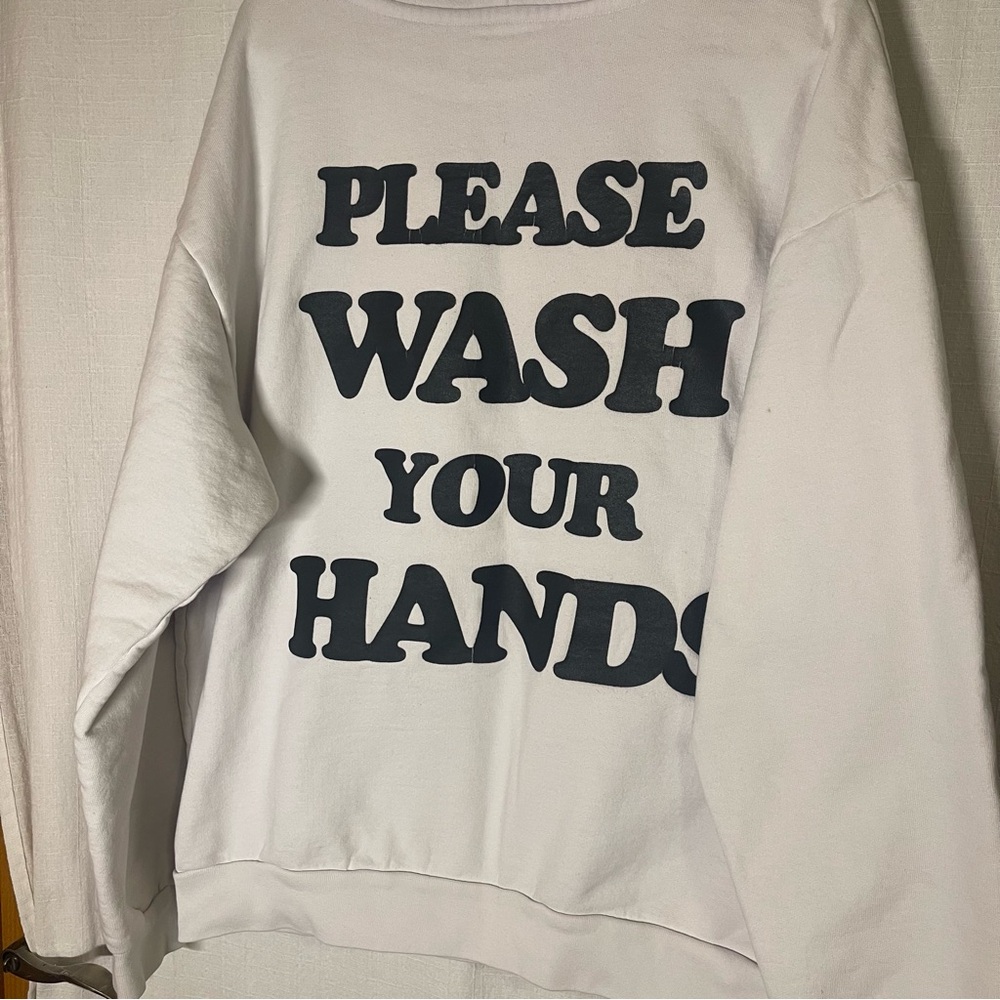 TALENTLESS White Cotton Sweatshirt